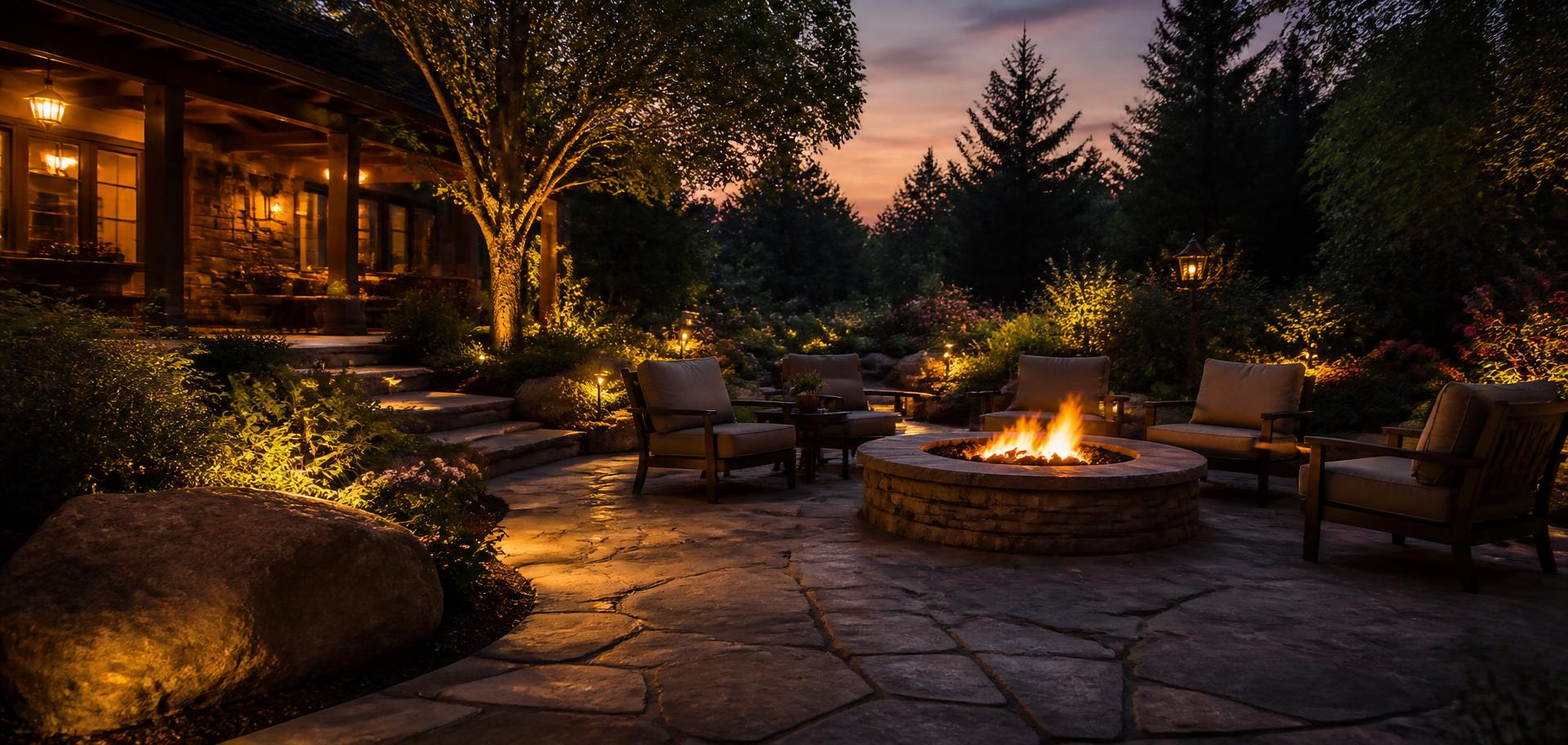 Outdoor Lighting work by Virginia Lawn Pros